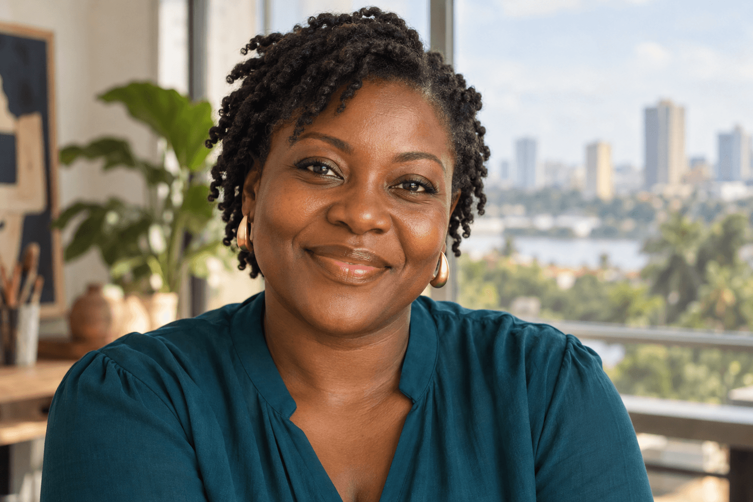 Portrait fictif de Inès Kouassi, Abidjan, Côte d’Ivoire